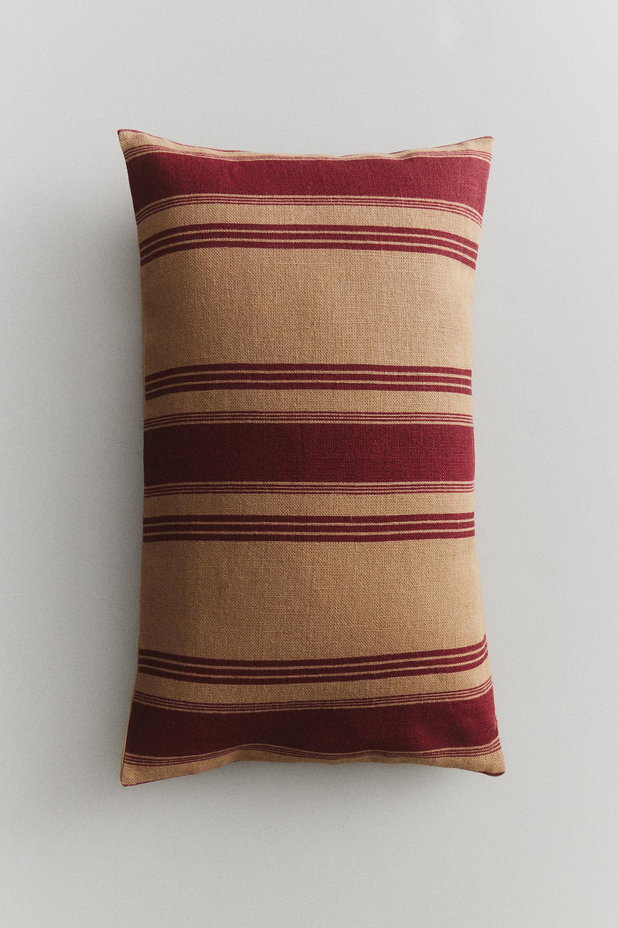 HOUSSE DE COUSSIN RAYURES